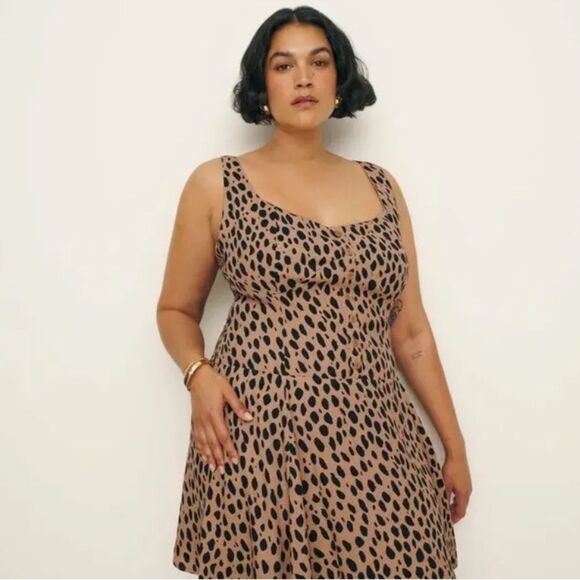 Reformation Valencio Dress Bobcats 2P - Picture 2 of 3